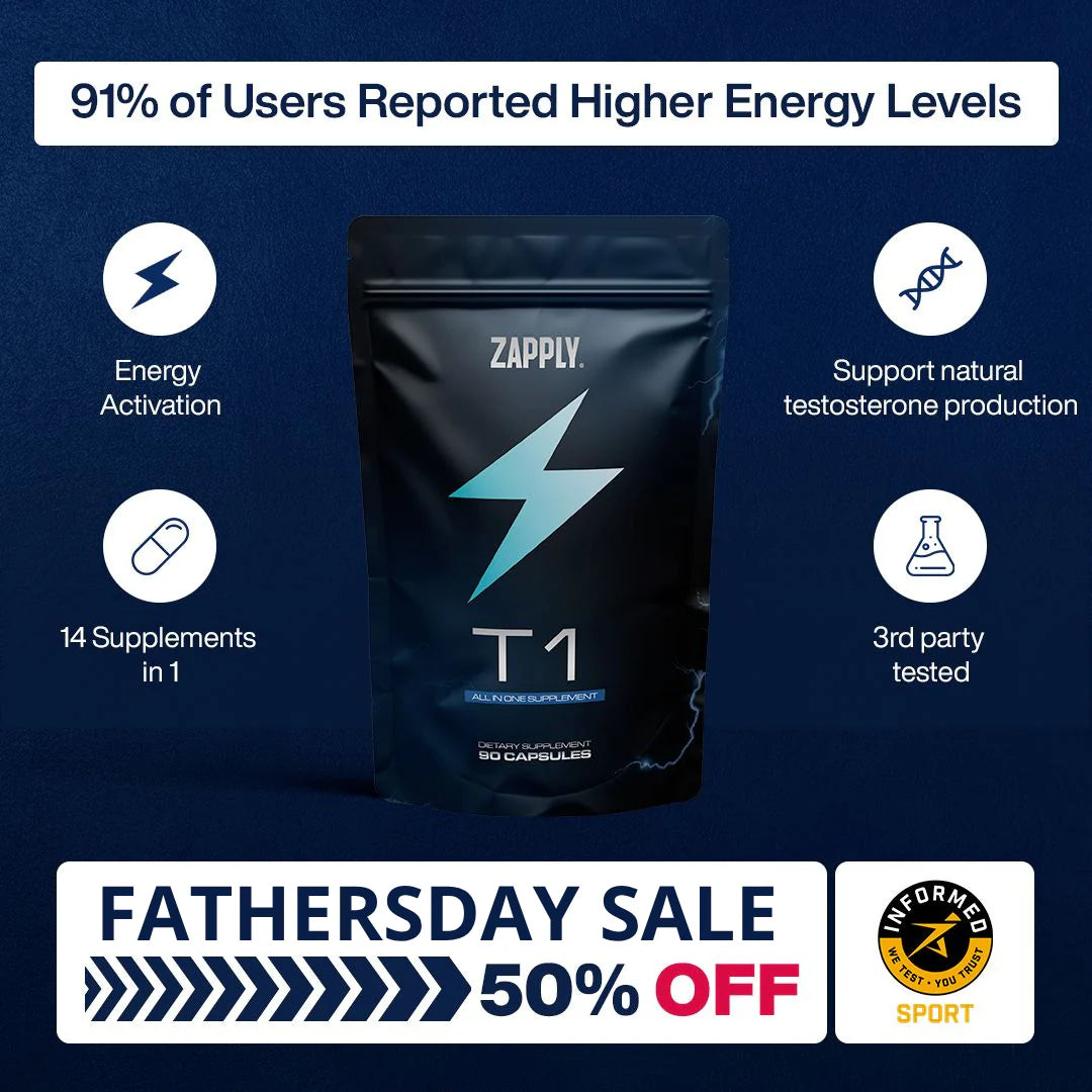 Zapply T1 | All-In-One Formula for Testosterone & Energy