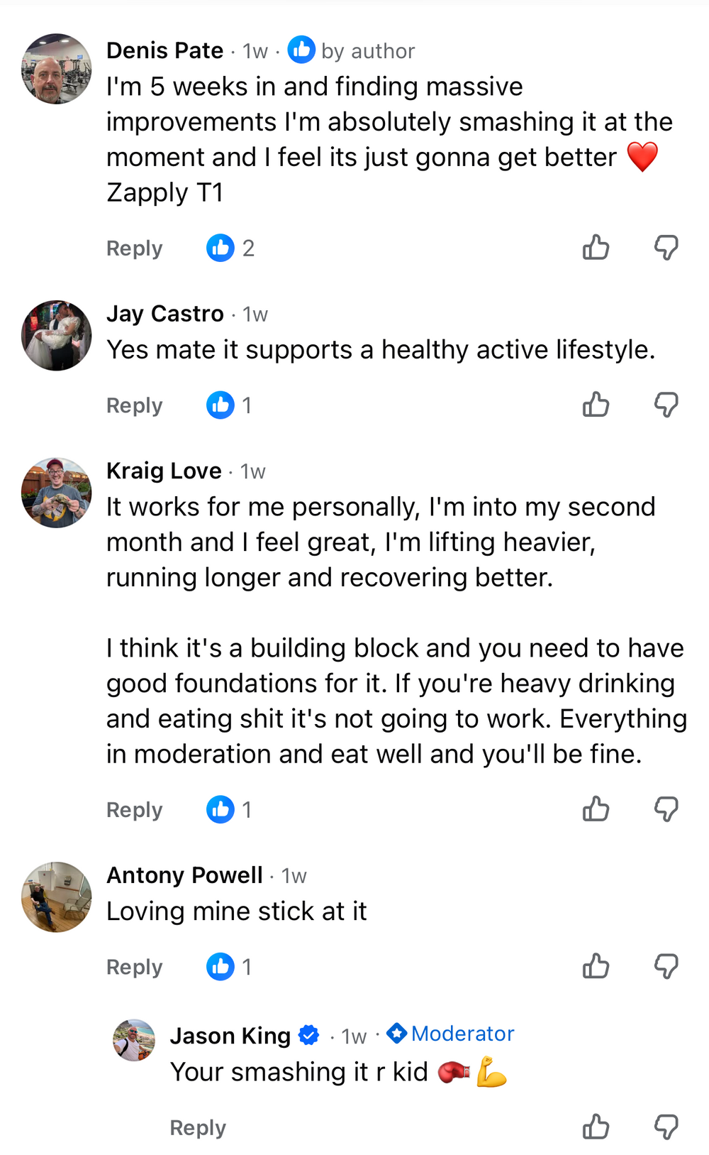 Facebook review screenshot