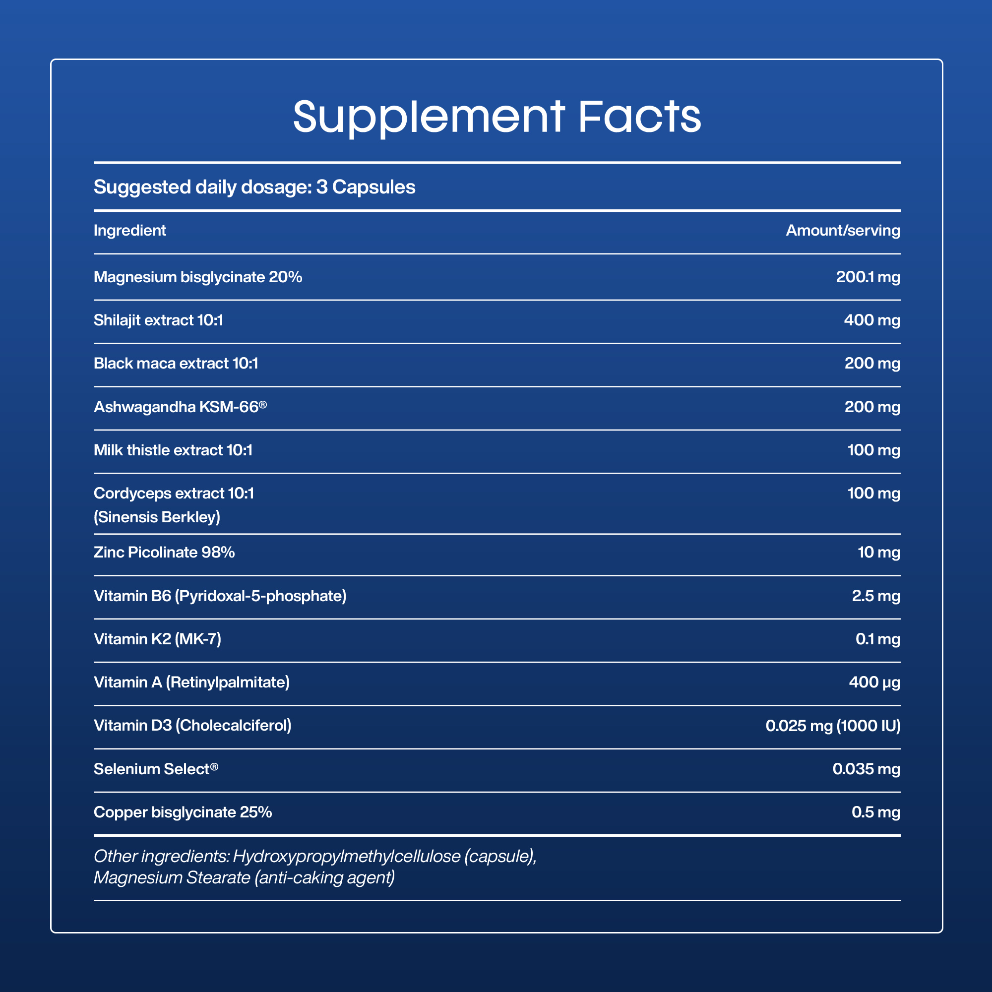 Supplement facts